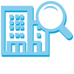 Light blue visibillity icon