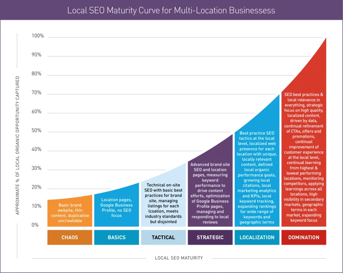 Graphic local seo maturity curve